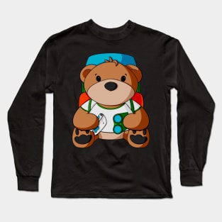 Backpacker Teddy Bear Long Sleeve T-Shirt